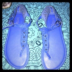 🦋 sandals Flats Blue